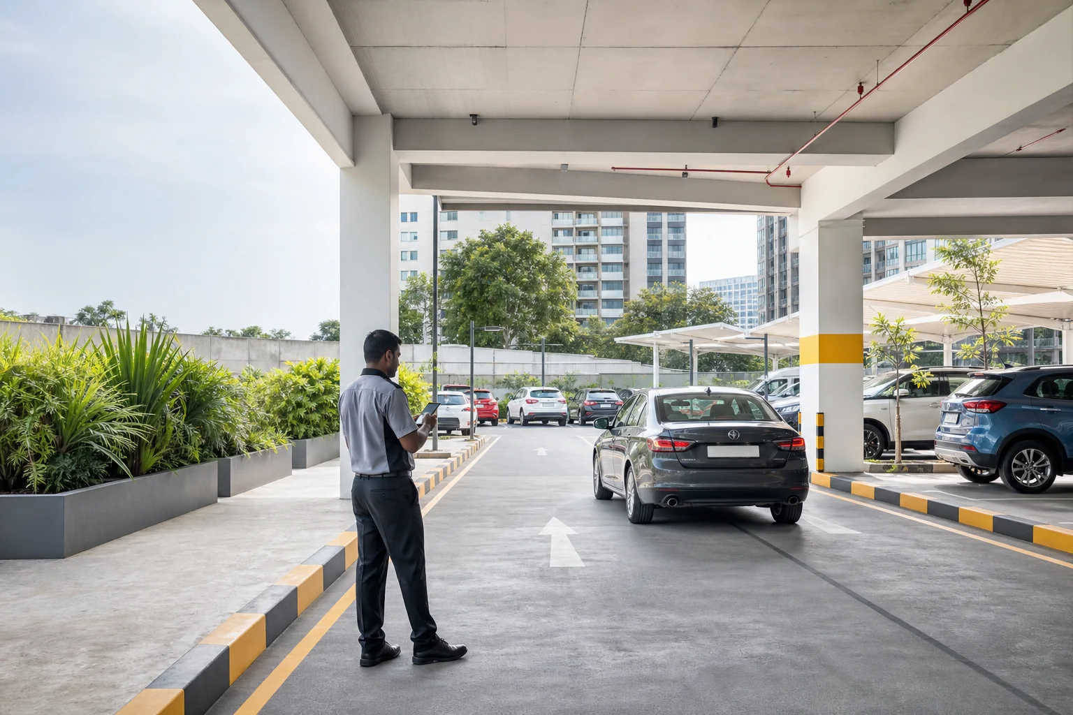 Parking operations on the ground